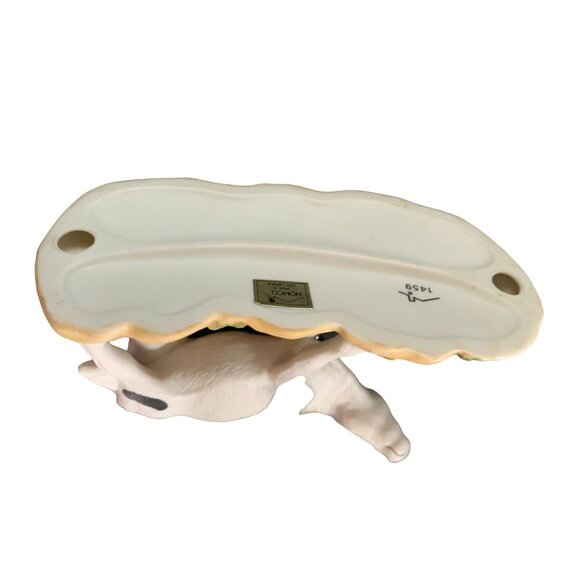 Homco 1459 Cow Figure Figurine 5.5 in Length x 4 in Tall Black White Milk Pail - Picture 4 of 4